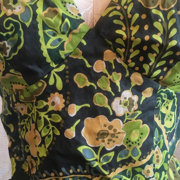 VTG 90s Anthro Backless Boho Apron Tie Party Top - Picture 5 of 8